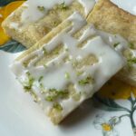 White Chocolate Lime Blondies recipe with a fresh lime juice glaze.