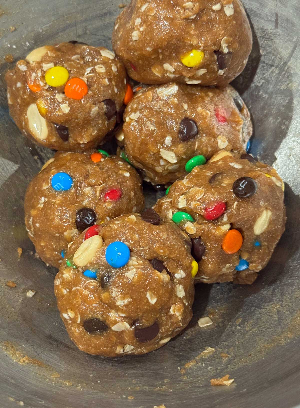 Oat Flour Monster Cookies