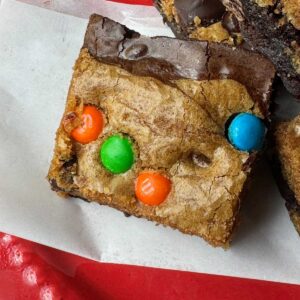 Easy Brookies recipe that starts with a box of Ghirardelli Ultimate Chocolate Brownies