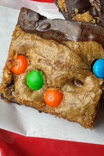 Easy Brookies recipe that starts with a box of Ghirardelli Ultimate Chocolate Brownies