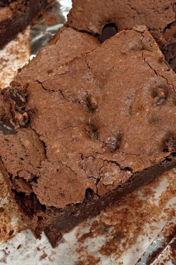 Gluten-Free hazelnut flour brownies made with Bob's Red Mill hazelnut flour