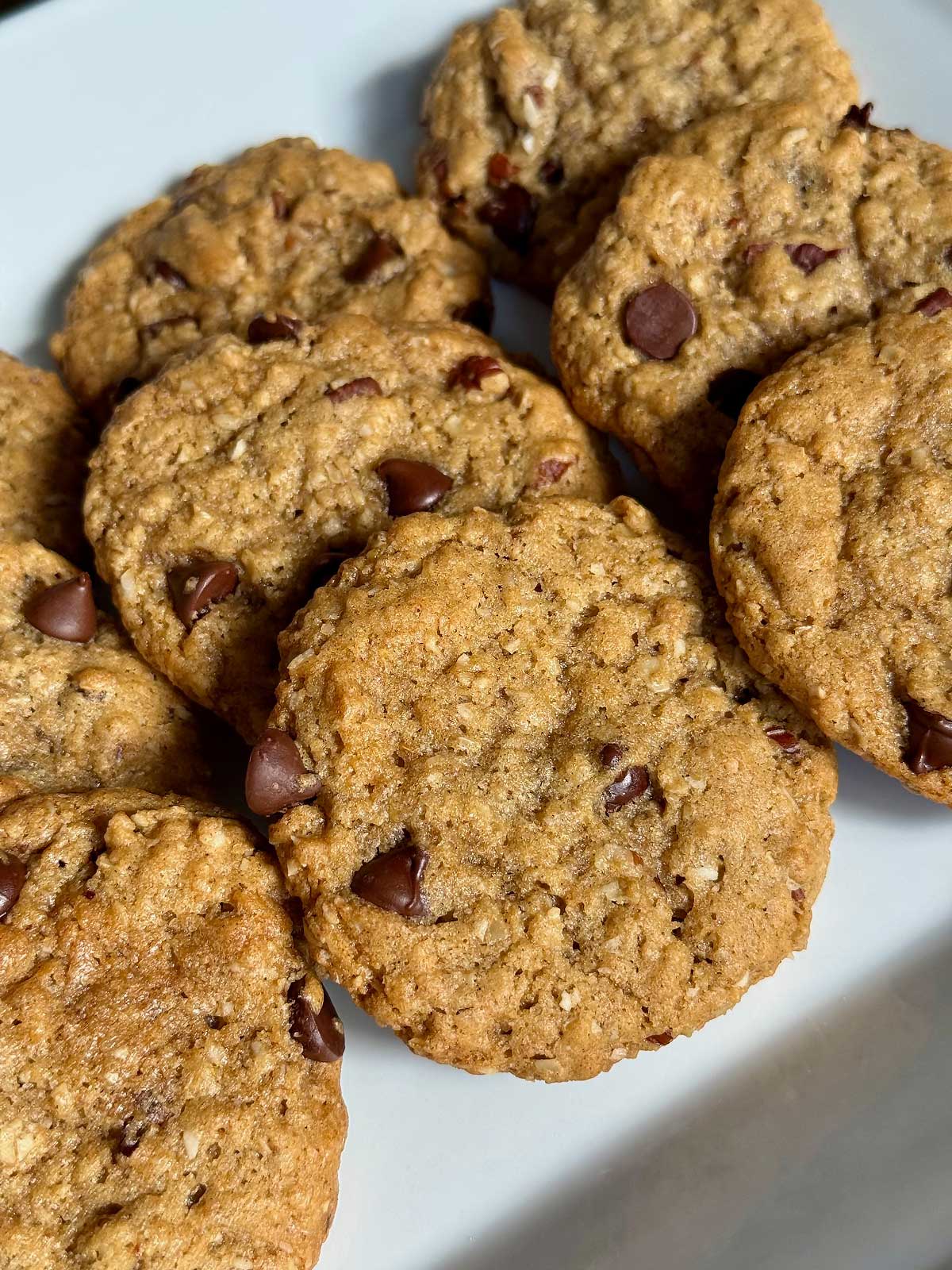 Vegan Cowboy Cookies or No-Egg Oatmeal Cookies