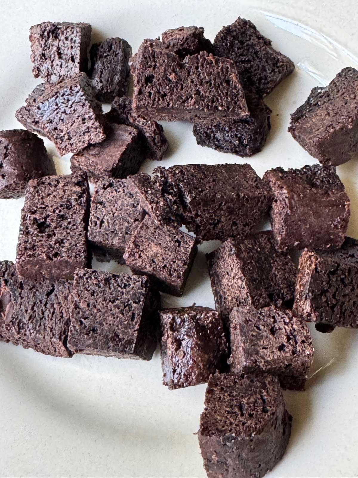 Brownie chunks for ice cream
