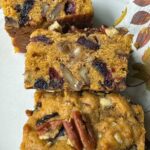 Fruit and Nut Pumpkin Bars recipe for a 9-inch square pan