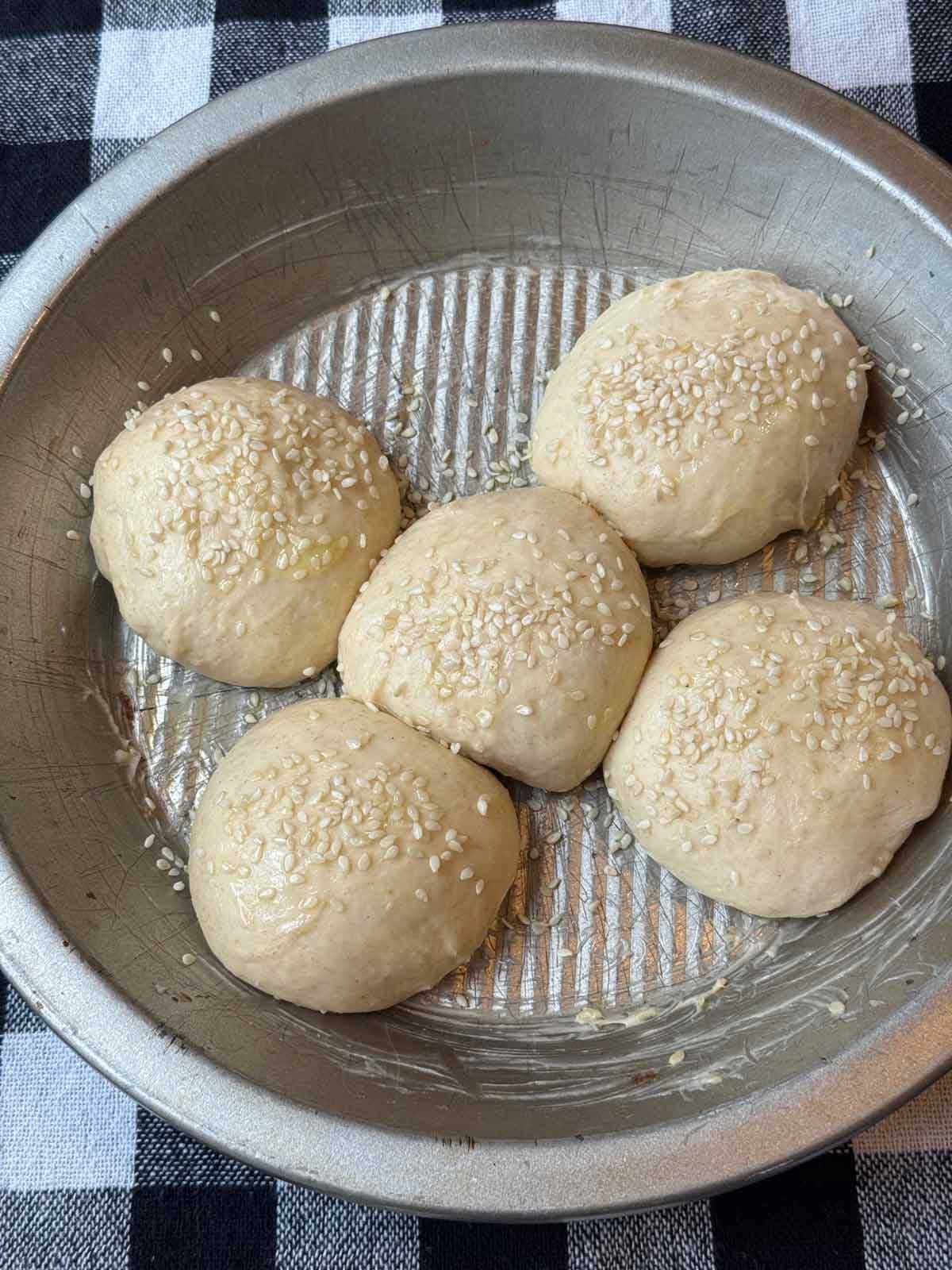 Small batch of dinner rolls made with sourdough discard for extra flavor