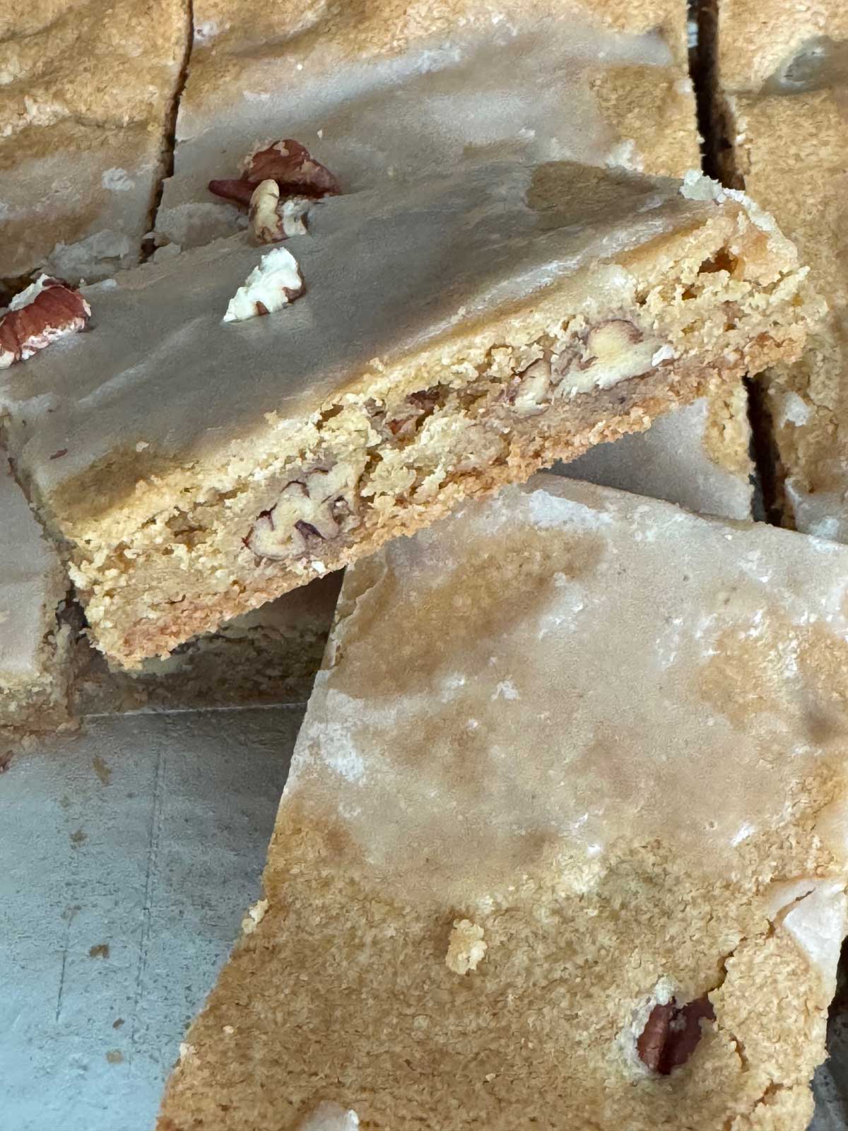 Brown Butter Toasted Pecan Maple Sheet Pan Cookies texture
