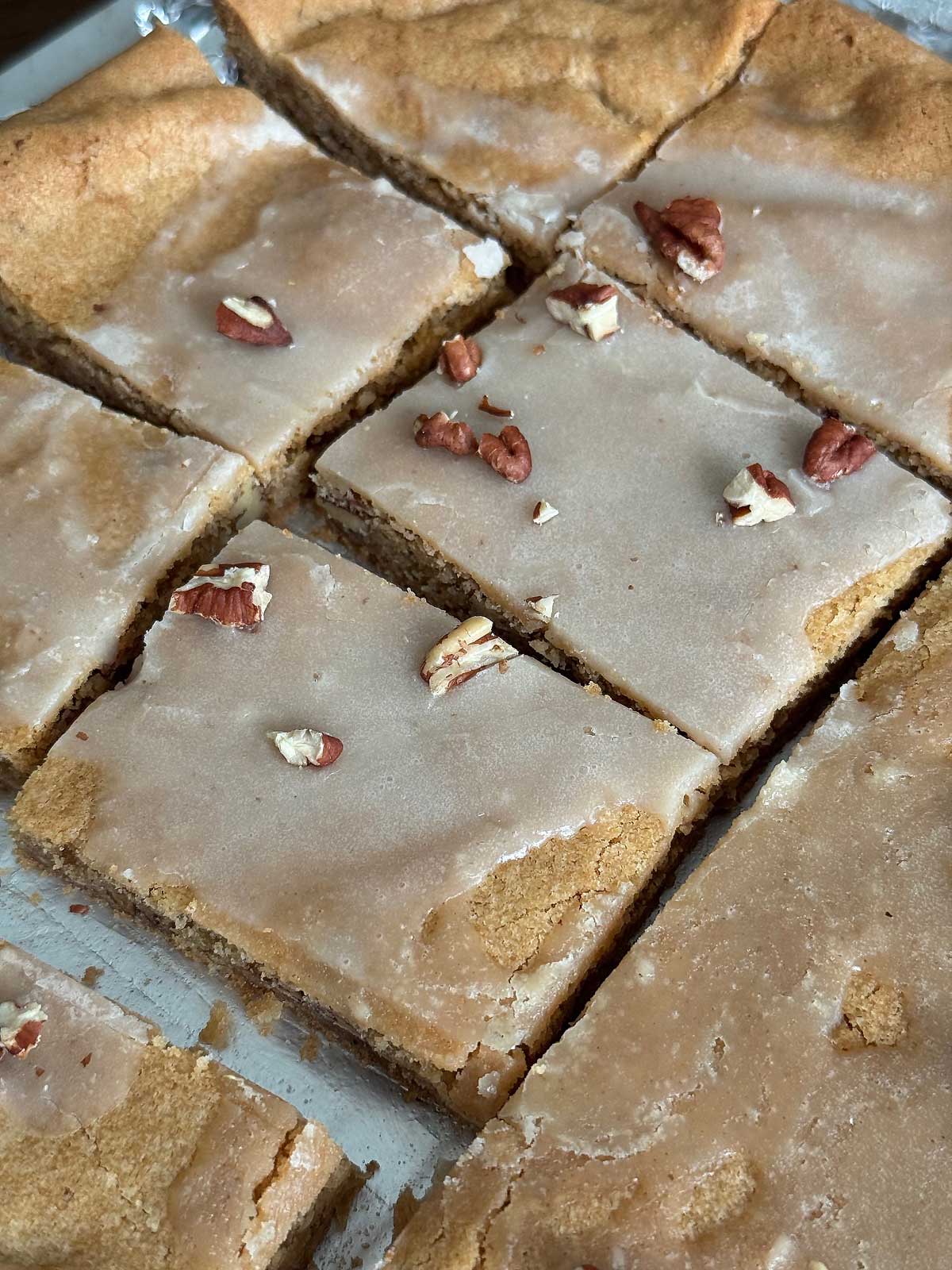 Brown Butter Toasted Pecan Maple Sheet Pan Cookies