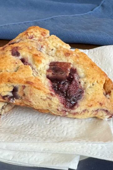 Leftover Frozen Fruit Pie Scones recipe