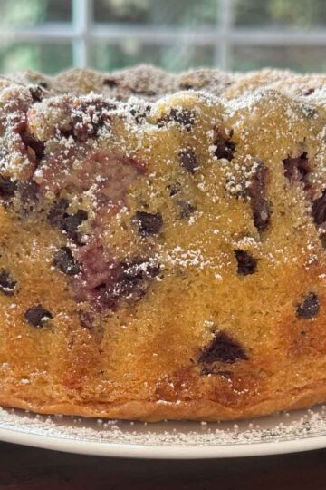 Gluten-Free Coffee Cake baked in a Bundt pan