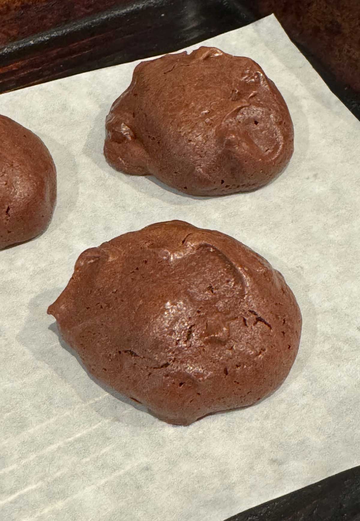 Brownie Cookies with no glaze or topping.