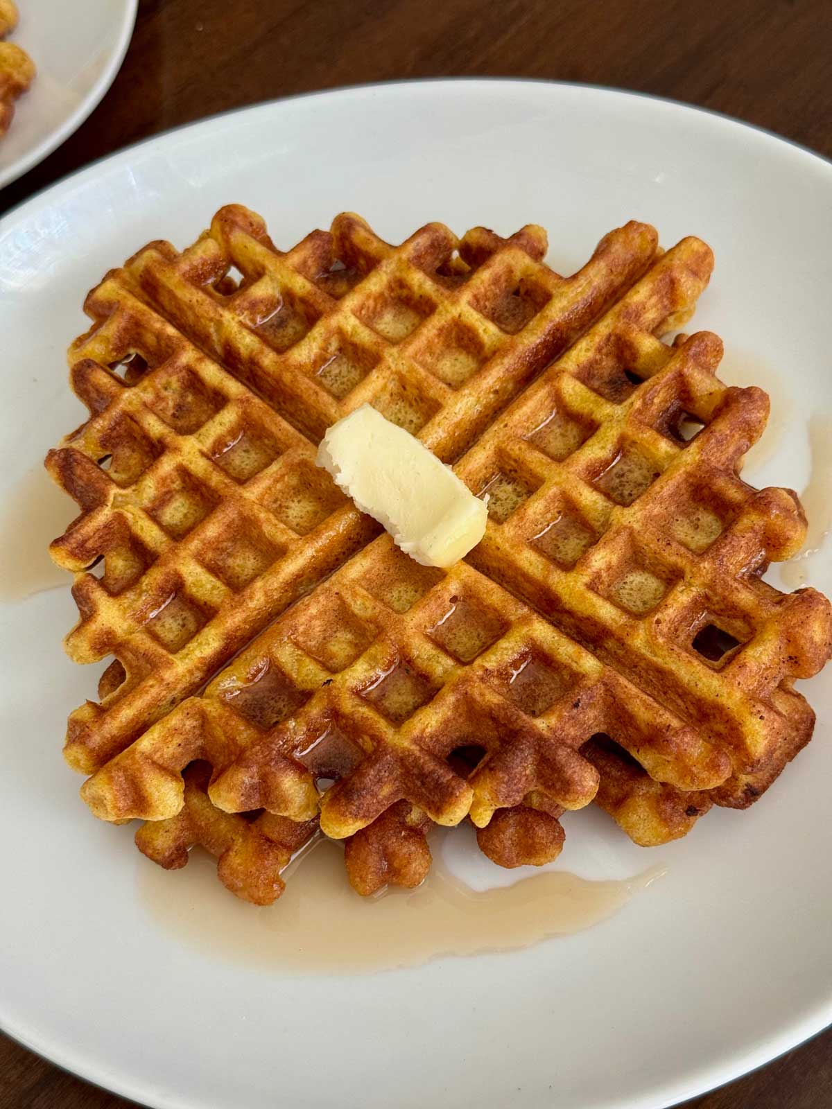 Pumpkin Waffles recipe that calls for egg white folded in last.