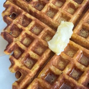 Pumpkin Waffles recipe that calls for egg white folded in last.