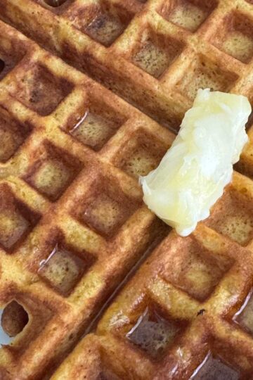 Pumpkin Waffles recipe that calls for egg white folded in last.