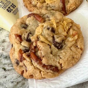 Brown Butter Potato Chip Pretzel Chocolate Chip Cookies recipe