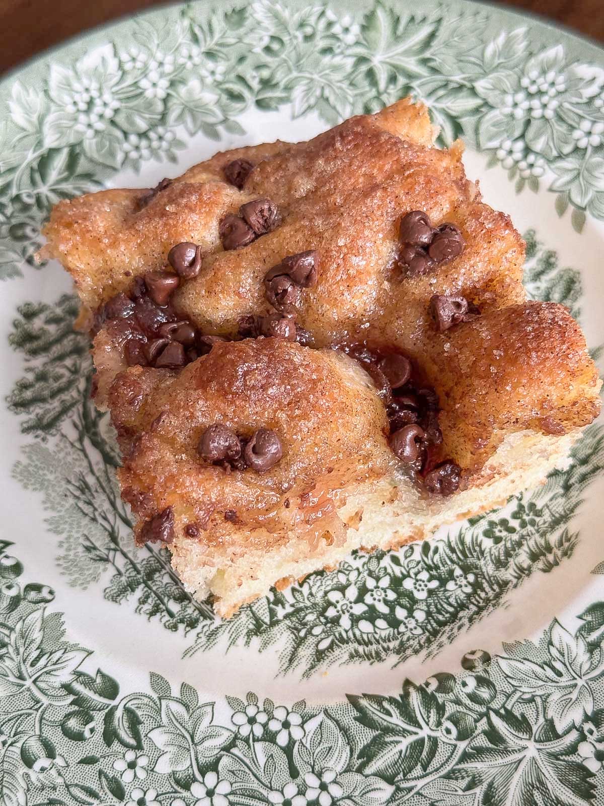 Cardamom Bun Cake recipe with instant potato flakes and butter. Wrinkled top.