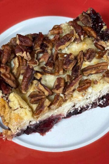 Recipe for a dump cake made with cherry gelatin called Cha-Cha-Cha Cherry Cake