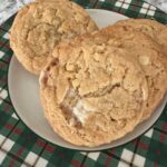 Costco inspired recipe for Marshmallow Treat Rice Krispies Cookies