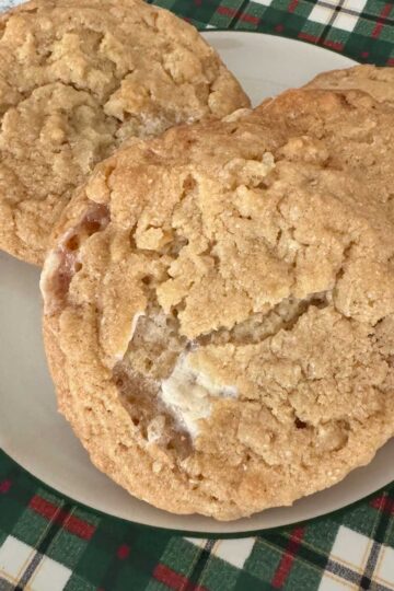 Costco inspired recipe for Marshmallow Treat Rice Krispies Cookies