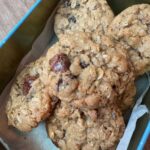 Oatmeal Cookie Mix in a jar, baked into cookies