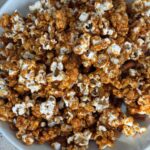 Buffalo Wing Popcorn recipe adapted from Bon Appetit