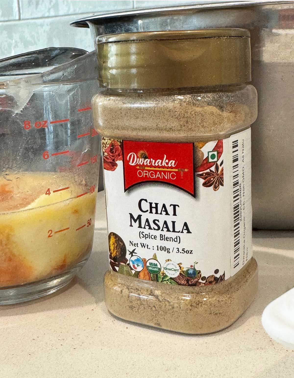 Chat masala to be sprinkled on Buffalo Wing Popcorn