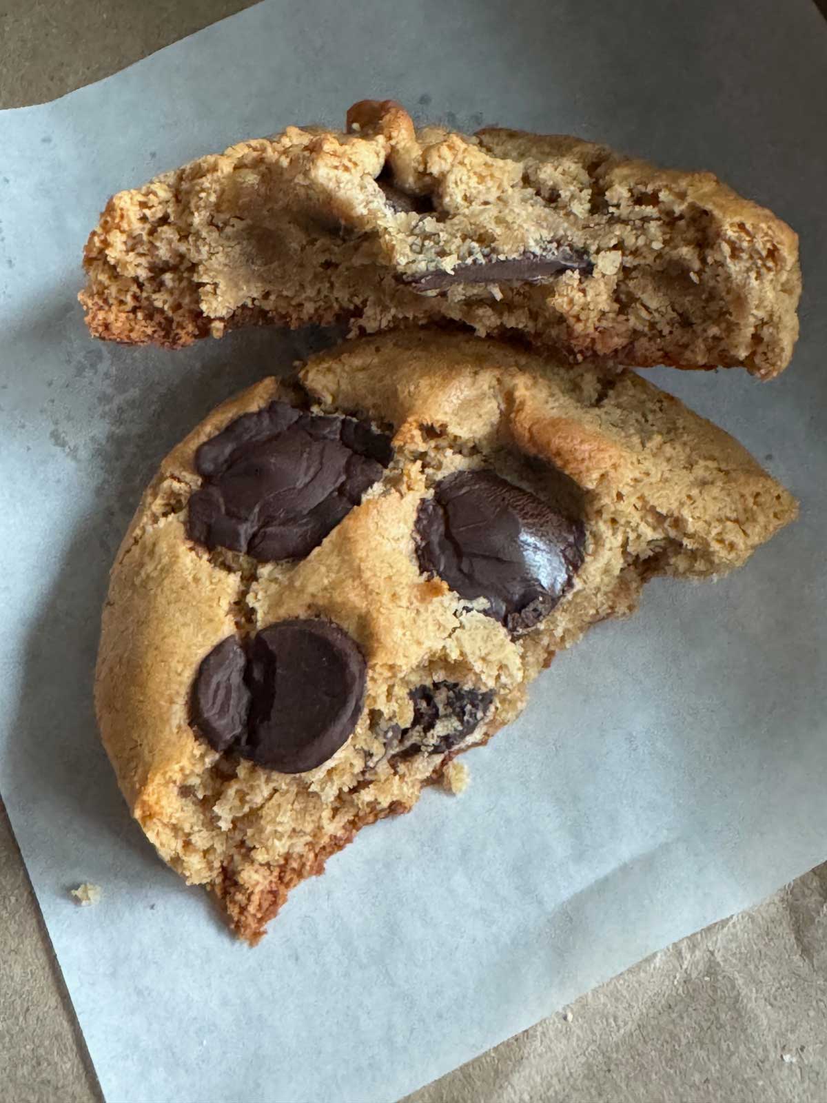 All Day Chocolate Chip Cookies made with Teddie peanut butter.