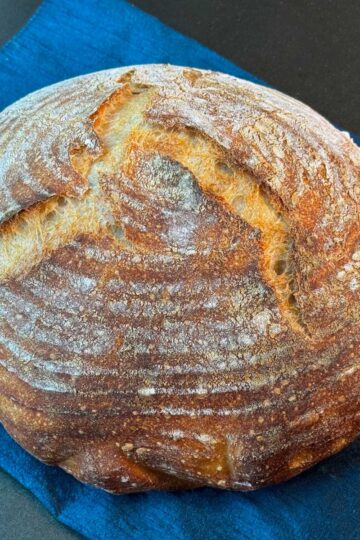 Basic sourdough bread recipe that does not call for extra yeast.