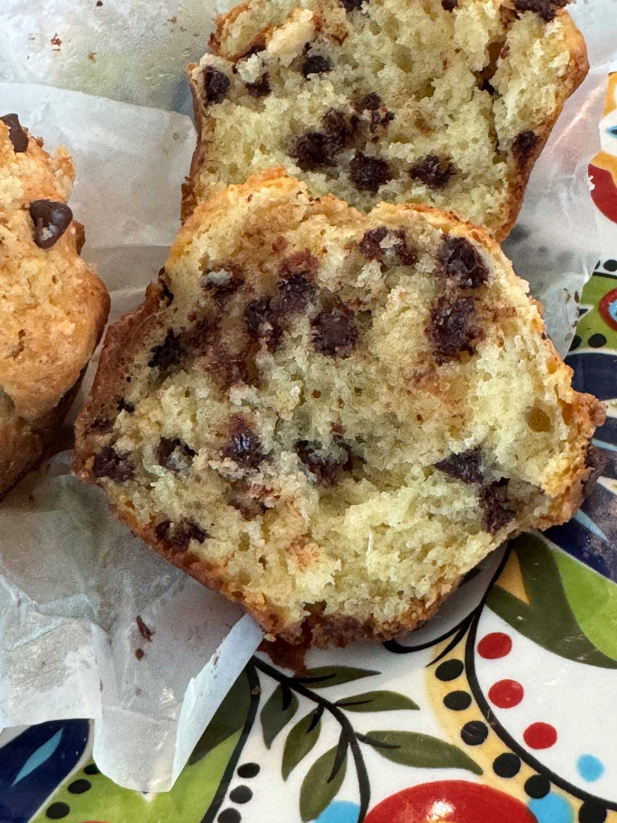 Basic All-Purpose Muffin recipe with chocolate chips and Bailey's Irish Cream.