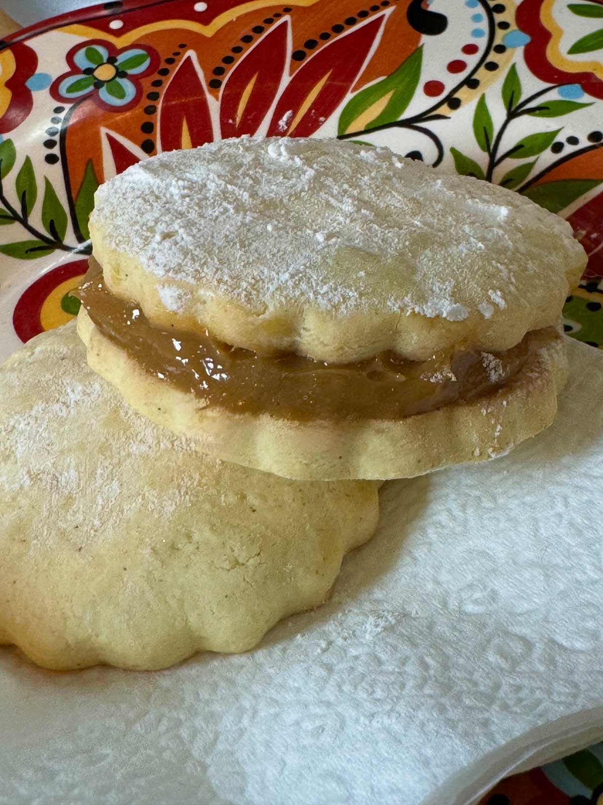 Colombian Bakery Style Alfajores recipe filled with Instant Pot Dulce de Leche