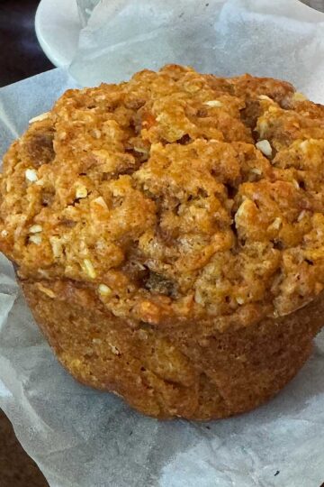 Vegan Carrot Coconut Muffins from The Vegetable Butcher.