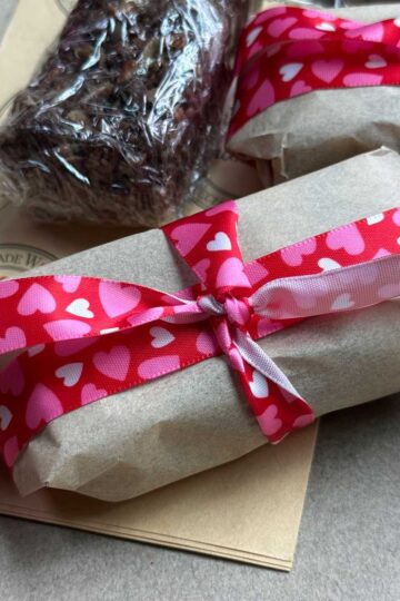 Back to School Bars wrapped in parchment paper