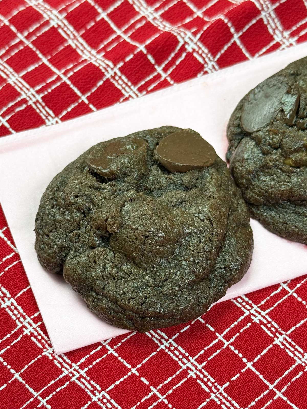 Melted ice cream chocolate chip cookies recipe.
