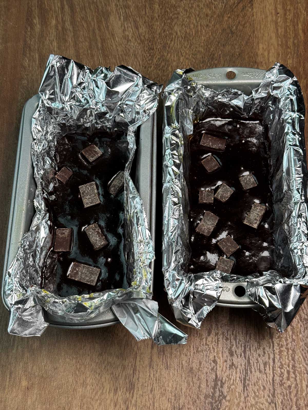 Mini Loaf Pan Keto Brownies