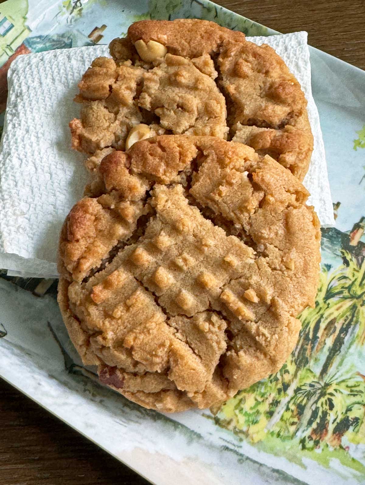 America's Test Kitchen Chewy Peanut Butter Cookies made with honey.
